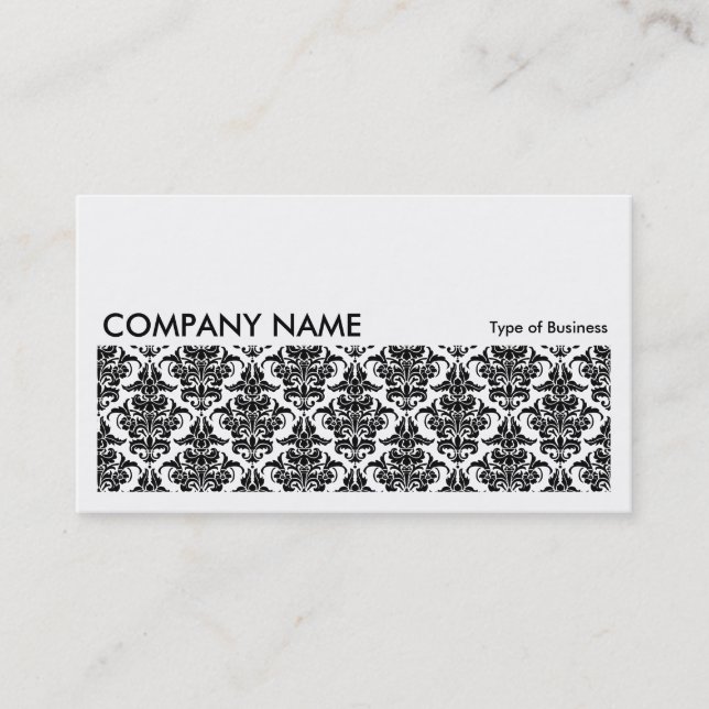 Long Picture 0112 - Damask Pattern Business Card (Front)