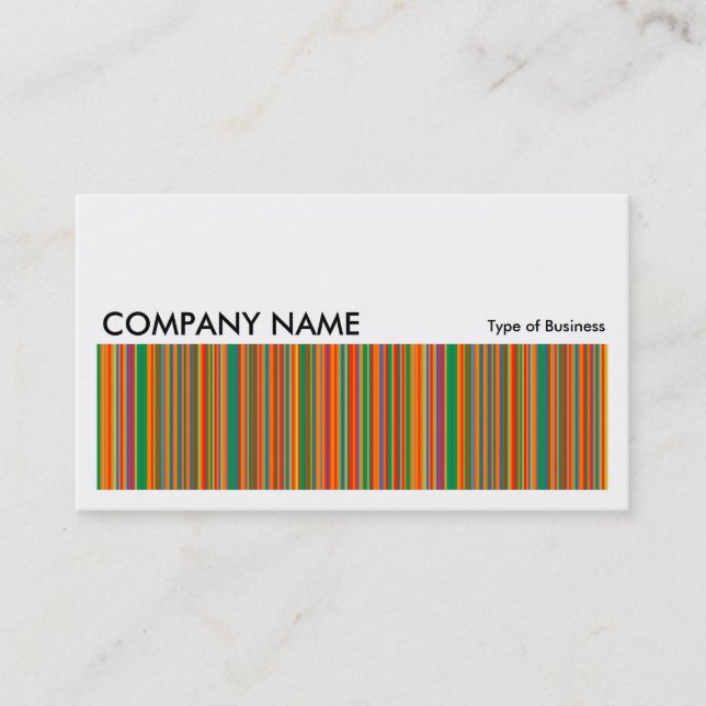 Long Picture 0159 - Coloured Stripes 02 Business Card (Front)