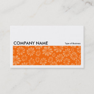 Long Picture 060 - Orange Floral Business Card