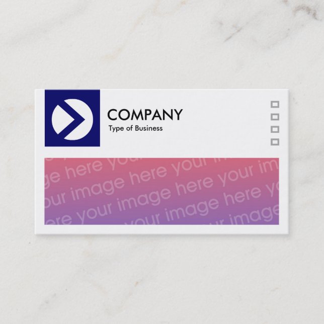 Long Picture - Logo and Panel v2 - Dark Navy Blue Business Card (Front)