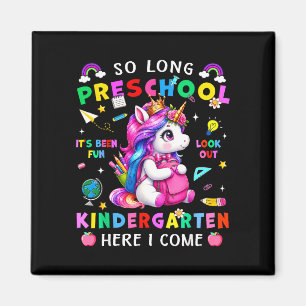 Long preschool unicorn kindergarten first for men magnet