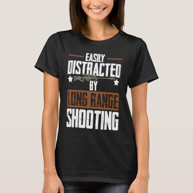 Long Range Shooting Beginner Weapon Shooter Traini T-Shirt (Front)