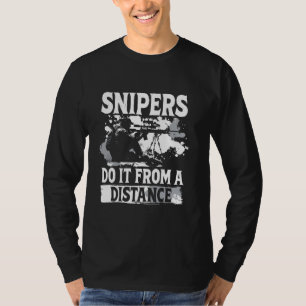 Long Range Shooting & Sniper Rifle Military T-Shirt