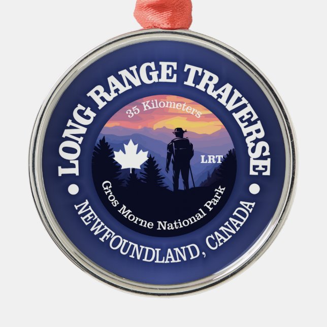 Long Range Traverse (rd2) Metal Ornament (Front)