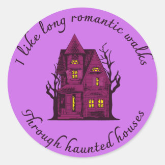 Long Romantic Walks through Haunted Houses Sticker