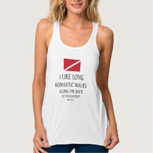 Long Romantic Walks to the Dive Boat Singlet