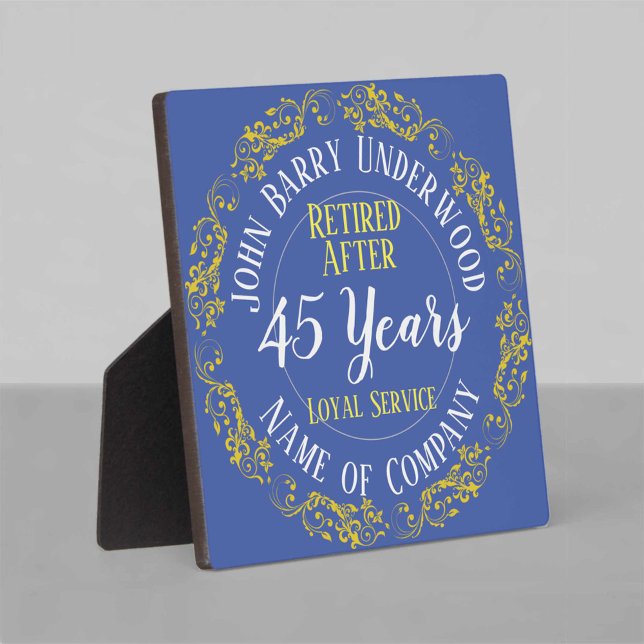 Long Service Award or Retirement Plaque (Creator Uploaded)