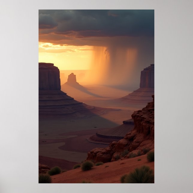 Long Shadows, Distant Rain Poster (Front)