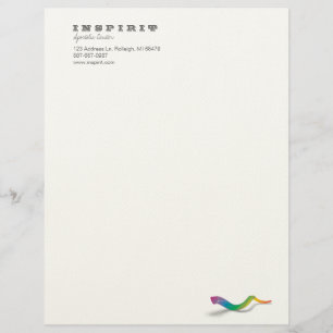 Long Shofar - rainbow Customized Letterhead