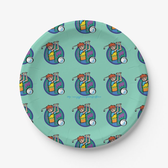 "Long Shot" Paper Plate (Front)