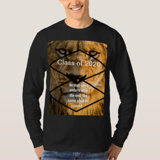 LONG SLEEVE, 2020 GRADUTATION, BOYS, MENS,  BLACK T-Shirt