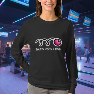 Long sleeve bowling shirt for women