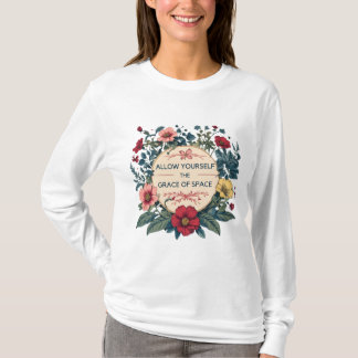 Long Sleeve White "Grace of Space" Tee