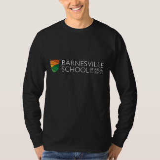 Long Sleeved Black Rectangle Logo T-Shirt