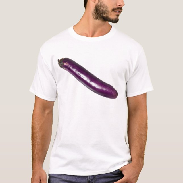 Long slender brinjal T-Shirt (Front)