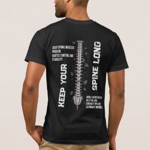 Long Spinal Stability Anatomy T-Shirt