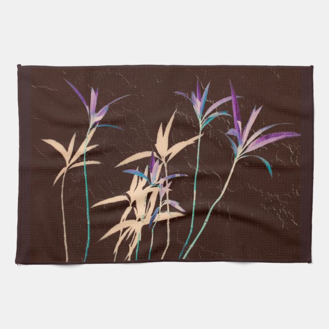 Long Stemmed Leaves Tea Towel (Horizontal)