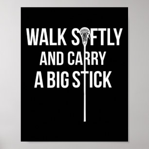 Long Stick Middie (lsm) Lacrosse Defenseman Lax Te Poster