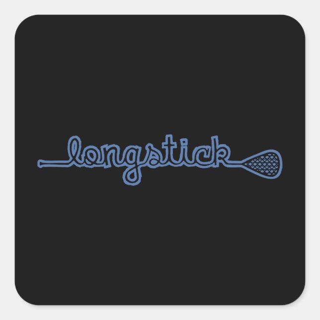 Long Stick Square Sticker (Front)