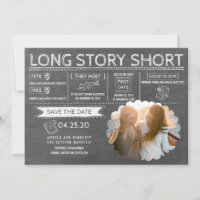 Long Story Short | Same Gender Photo Save the Date