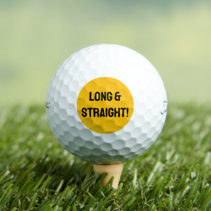LONG & STRAIGHT Custom Golf Ball
