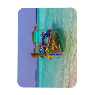 Long tail boat, Koh Lipe, Thailand Magnet