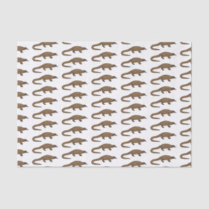 Long-tailed pangolin cartoon illustration tissue paper