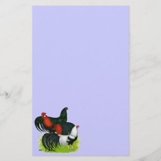 Long-tailed Rooster Trio Stationery