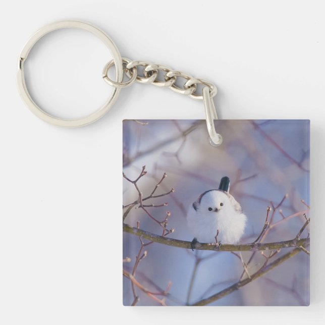 Long-tailed Tit Key Ring (Front)