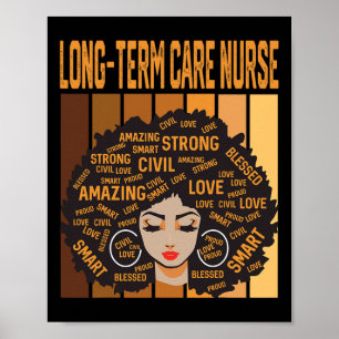 Long-term Care Nurse Powerful Black History Month Poster