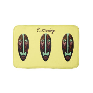 Long Tiki Mask Thunder_Cove Bath Mat