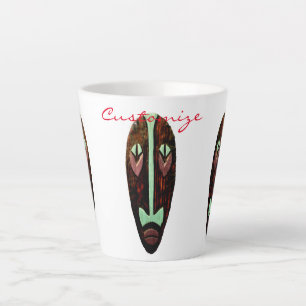 Long Tiki Mask Thunder_Cove Latte Mug