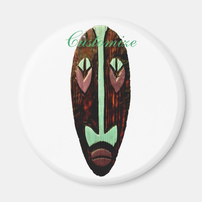 Long Tiki Mask Thunder_Cove Magnet (Front)