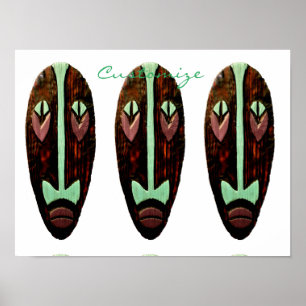 Long Tiki Mask Thunder_Cove Poster