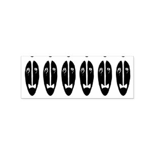 Long Tiki Masks Thunder_Cove Rubber Stamp