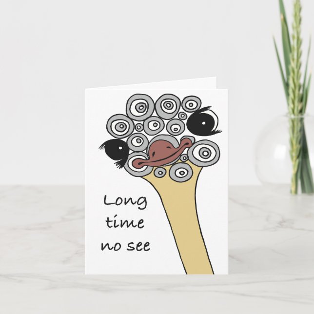 Long time no see card (Front)