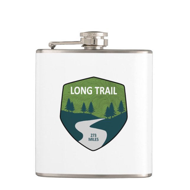 Long Trail Vermont Hip Flask (Front)
