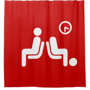 Long Wait Sign Shower Curtain