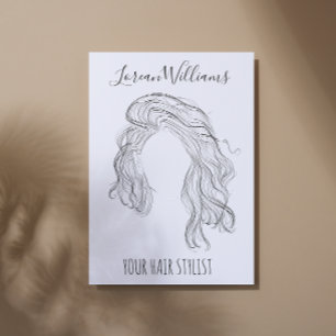 Long wavy hair  Hairstyling branding Flyer