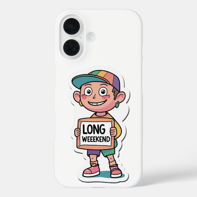 Long Weekend Meme Style Case-Mate iPhone Case (Back)