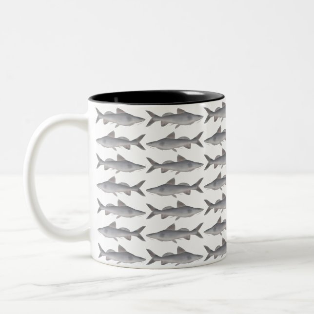 Long-whiskered Catfish Two-Tone Coffee Mug (Left)