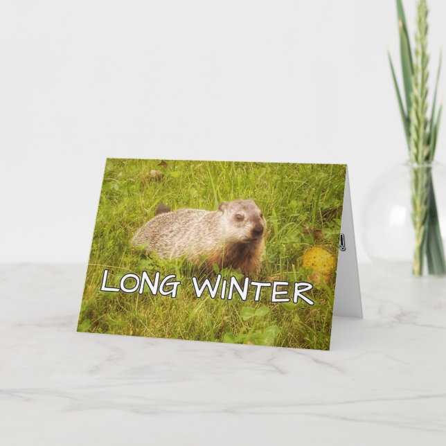 Long winter greeting card (Front)