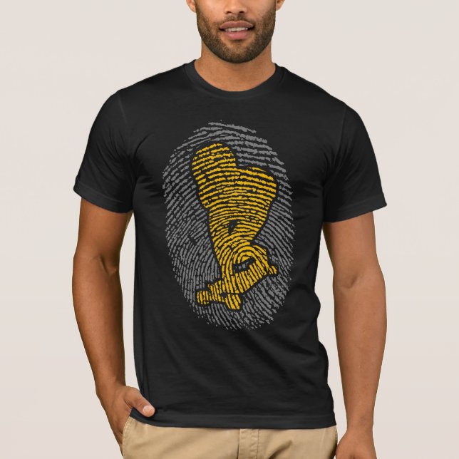 longboard fingerprint T-Shirt (Front)