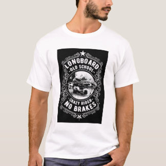 Longboard Old School No Brakes Graphic Tee