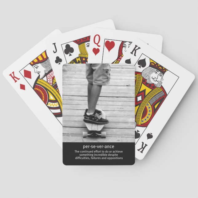 Longboard Perseverance Playing Cards (Back)