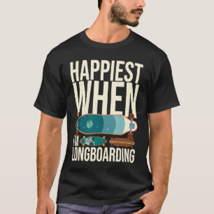 Longboard Skateboard Board Wheels Longboarder Begi T-Shirt