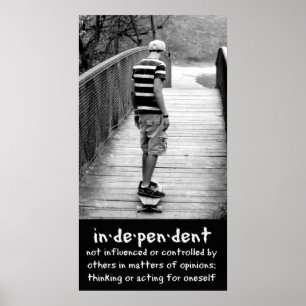 Longboarding Independence Poster