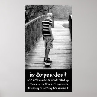 Longboarding Independence Poster