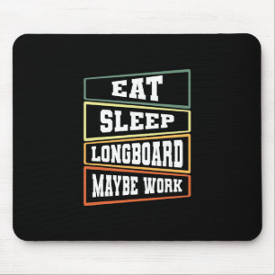 Longboarding Sidewalk Surfing Long Surfboard Longb Mouse Pad