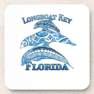 Longboat Key Florida Vacation Tribal Dolphins Coaster